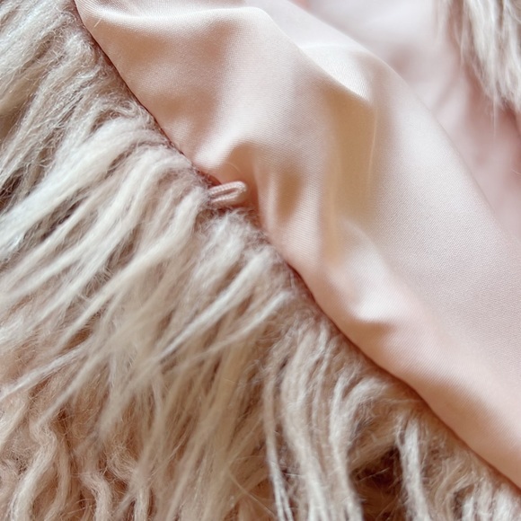 Zara faux fur vest blush pink girls size 9/10 - Picture 4 of 4